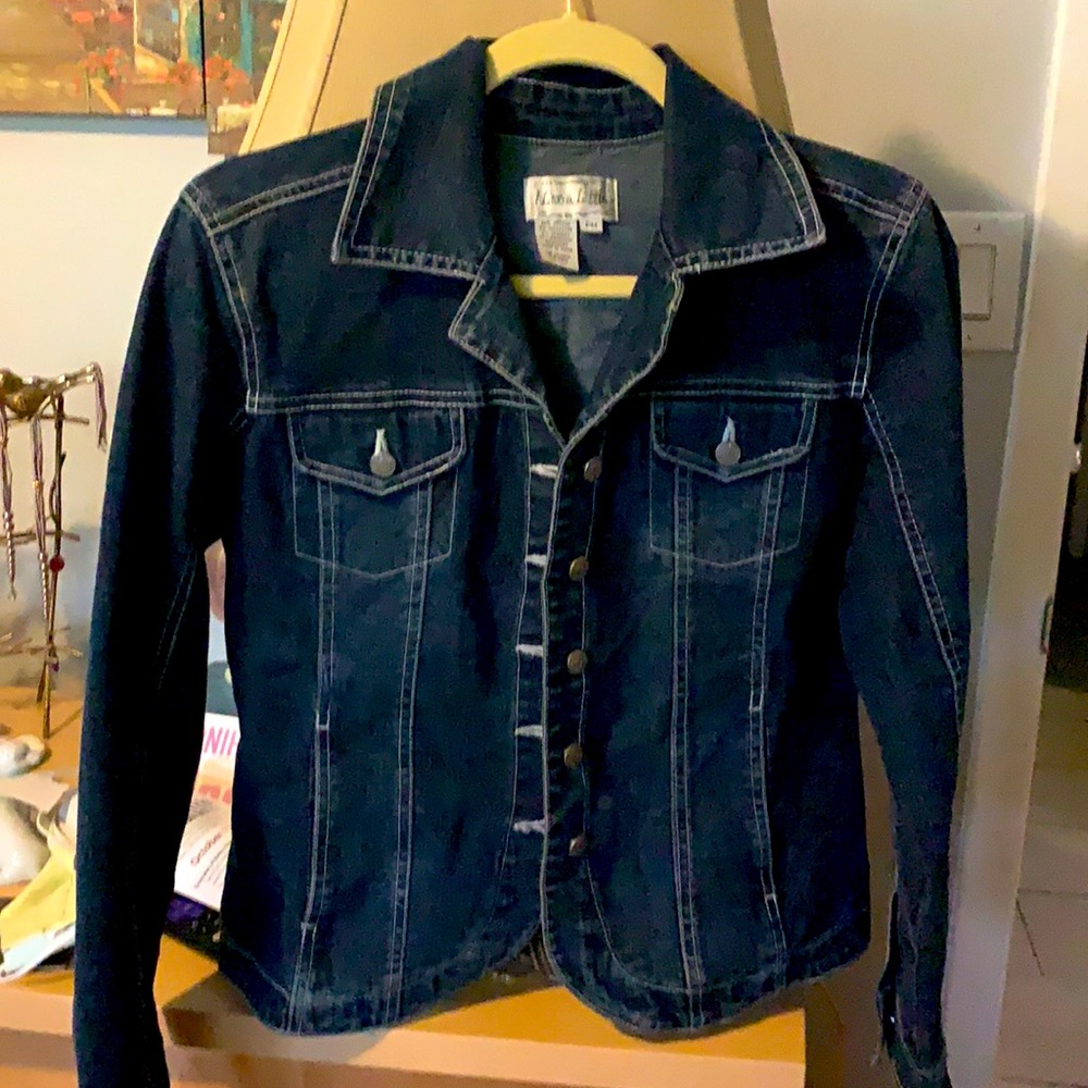 Live a Little blue jean jacket PM